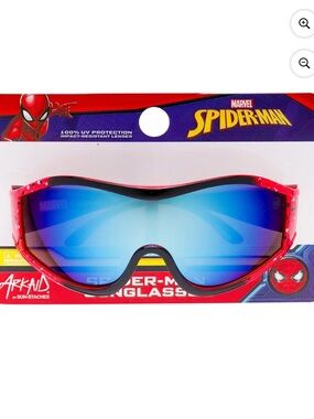 Marvel Spider-Man Kids Sports Wrap Sunglasses Red Paint Splatter